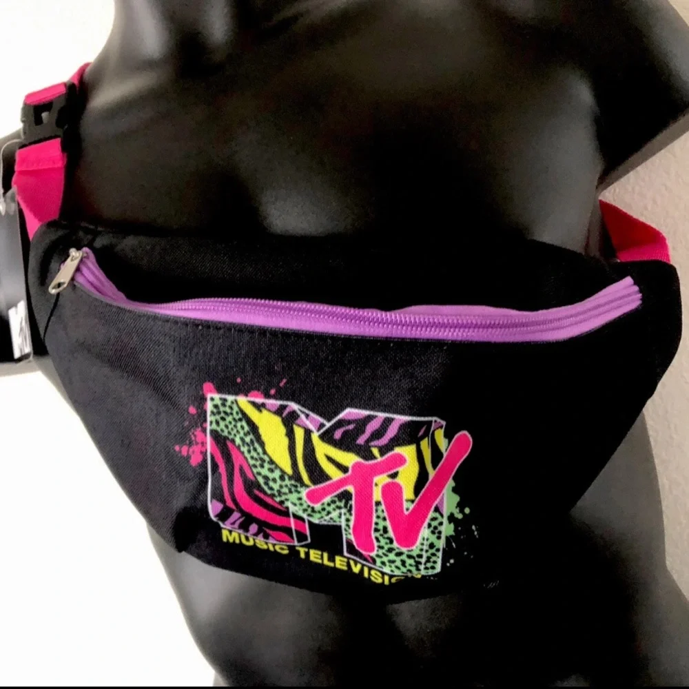 MTV Black and Pink Fanny Pack - Picture 9 of 10